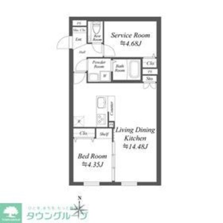 SOLASIA residence世田谷代田の物件間取画像